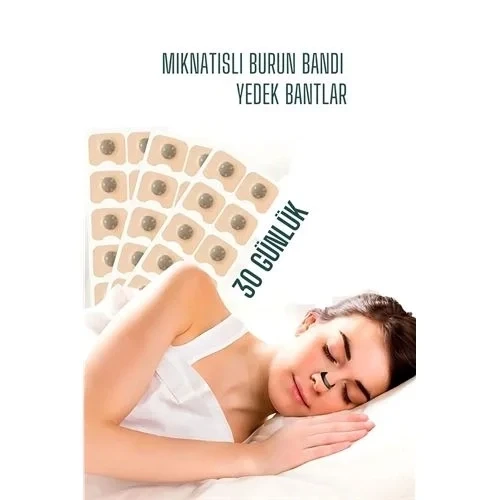 Manyetik Burun Bandı - 30 Günlük Yedek Sporcu Burun Bandı - Horlama Önleyici Azaltıcı 722151 ürün görseli 1