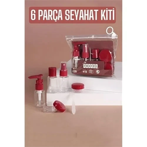 Seyahat Kiti Boş Şişe Seyahat Seti 6 Parça 720753 ürün görseli 1