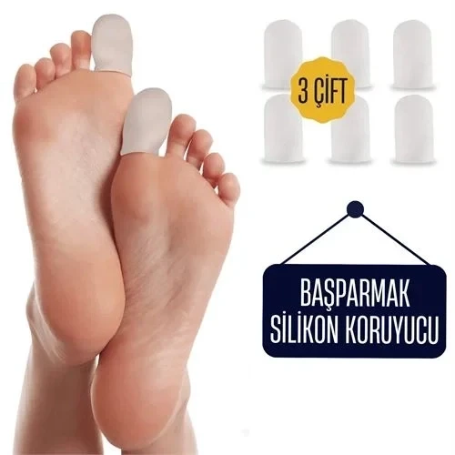 6 Adet Baş Parmak İçin Silikon Koruyucu ürün görseli 1