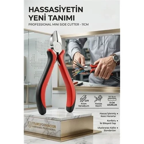 Profesyonel Krom Vanadyum Mini Yan Keski | 11Cm Hassas Kesim Gücü 426977 ürün görseli 1