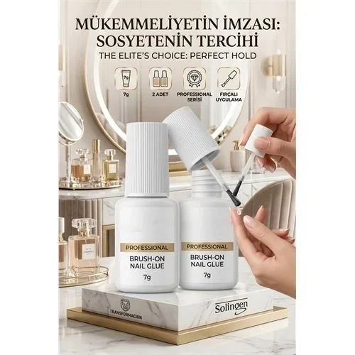 2 Adet Fırçalı Tırnak Yapıştırıcısı 7Gr - Kırılmaz Bağ, Profesyonel Sonuç Solingen Professional 723061 ürün görseli 1