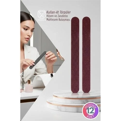 12’Li Hijyenik Kullan-At Çift Taraflı Törpü Seti Solingen Professional ürün görseli 1
