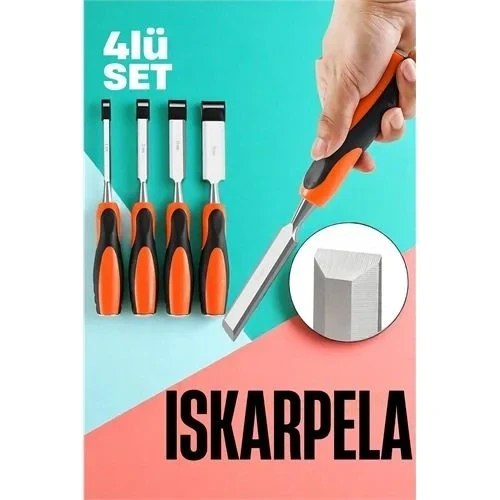 Iskarpela Seti - Vanadyum Çelik Ahşap İşleme Aleti Profesyonellere Ahşap Keski Seti 721672 ürün görseli 1