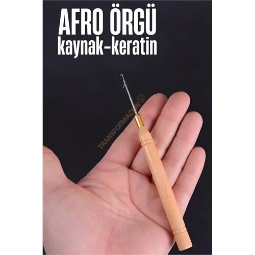 Afro Örgü İğnesi Saç Kaynak Keratin Tığı 721419 ürün görseli 1