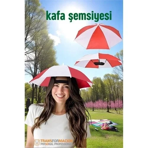 Kafa Şemsiyesi Güneş Koruma Şemsiyesi Relax Eller Serbest 4 Mevsim Kafa Şemsiyesi 721727 ürün görseli 1