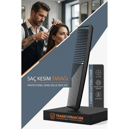 Profesyonel Saç Kesim Tarağı Geniş İnce Tarak Saç Şekillendirme Düzeltme Tarağı 721397 ürün görseli 1