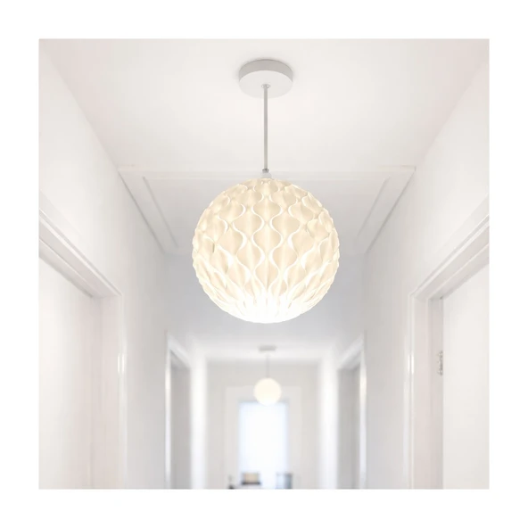 Modern Dekoratif Masa Lambası | Şık Gece Lambası | Sert Plastik Tasarım | LED Uyumlu | Minimal Tasarım | ürün görseli 1