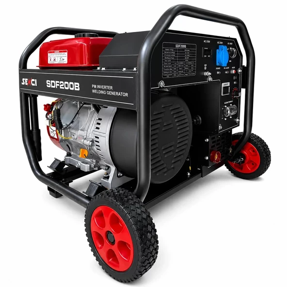 Senci Sdf 200b Inverter 6,5 Kva Monofaze Benzinli Kaynak Jeneratörü ürün görseli 1