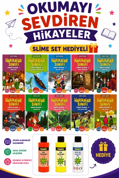 3.ve 4.Sınıflar İçin Harikalar Sınıfı Hikaye Seti (Slime Set Hediye) ürün görseli 1