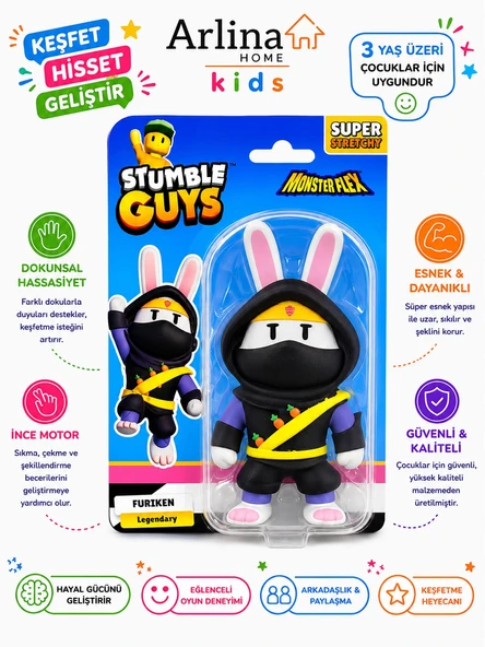 Stumble Guys  Esnek Fiğür Oyuncak Furiken ürün görseli 1
