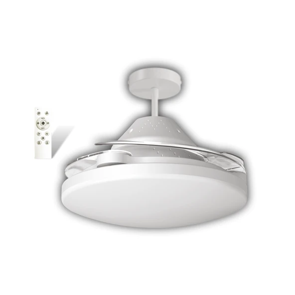 Cata Dolunay Fan Led Ampul Hayalet Pervaneli Beyaz Ct-1156 ürün görseli 1