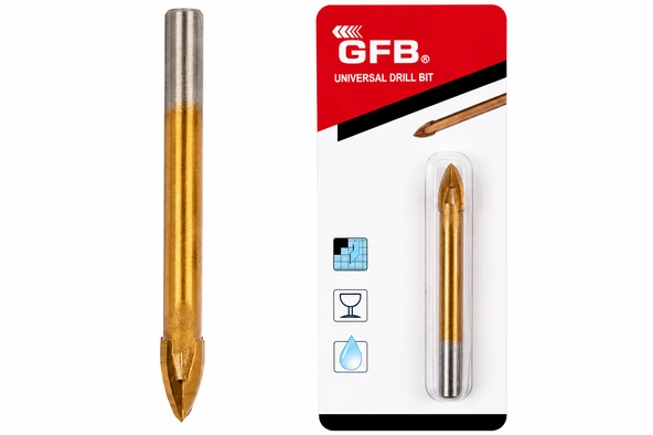 GFB 4605 9 mm Cam Seramik Delme Matkap Ucu Fayans Porselen Granit Seramik Cam Delici Uç ürün görseli 1