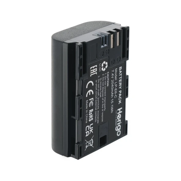 Herigo LP-E6-C 2040mAh Type-C Şarjlı Batarya (LP-E6 Uyumlu) - Resim 3
