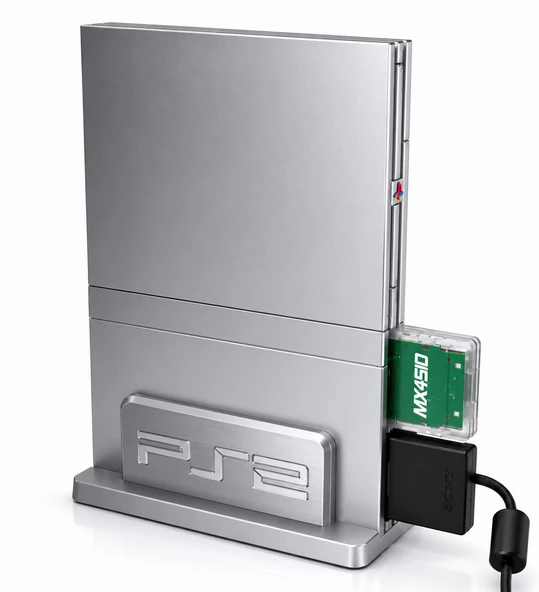 ?? PS2 Vertical Stand Dikey Konsol Standı | Uyumlu Dikey Konsol Tutucu | Masaüstü Konsol Standı | ürün görseli 1