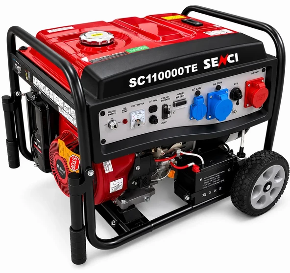 Senci Sc 11000 Te Dual 11 Kva Monofaze Ve Trifaze Benzinli Jeneratör ürün görseli 1