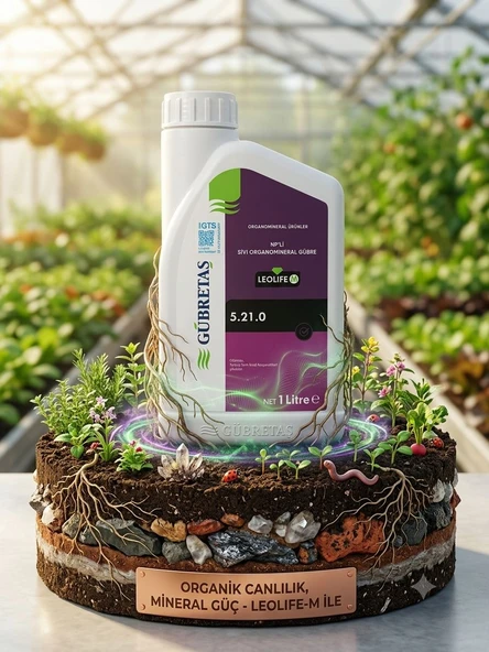 Gübretaş Leolife-M 5.21.0 - 1 Lt, Sıvı Organomineral Gübre ürün görseli 1