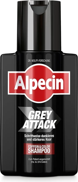 Grey Attack 200 ml Kafeinli Şampuan Gri Saçlar İçin Erkek Kullanıcıya Özel Renk Yoğunlaştırıcı ürün görseli 1