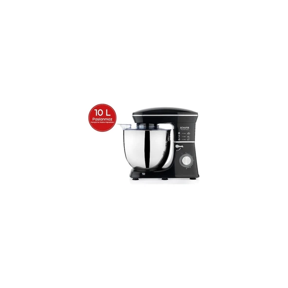 SCHAFER PROCHEF MAXİ STAND MİKSER 10L SİYAH ürün görseli 1