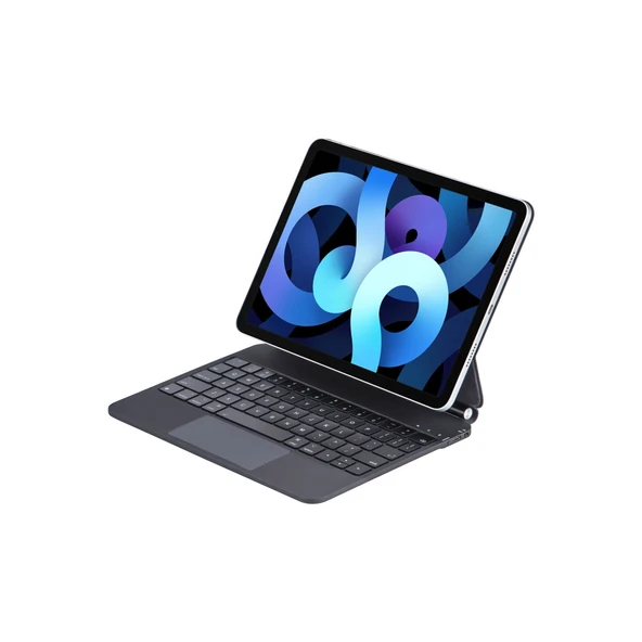 Apple İpad 2022 10.9 (10.nesil) Kılıf X8 Magic Manyetik Klavyeli Tablet Kılıfı - Siyah ürün görseli 1