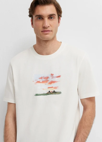 Mavi M0613669 Mavi Baskılı T-Shirt Erkek Tişort ürün görseli 1