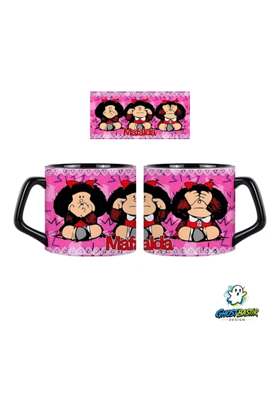 Mafalda Kupa Bardak | Tek Adet 0796 ürün görseli 1