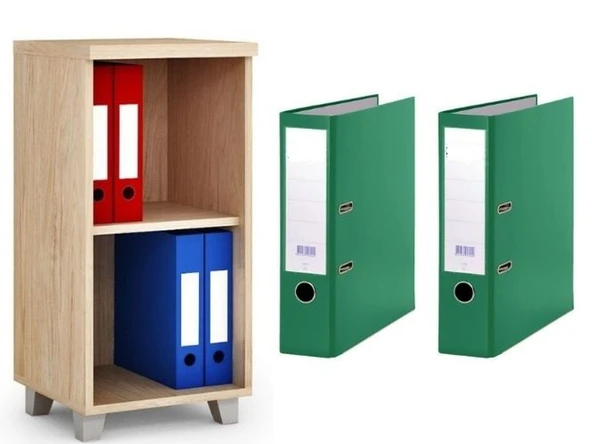 ECO GENİŞ KLASÖR SETİ 2 ADET,YEŞİL 32x28x7,2cm ürün görseli 1