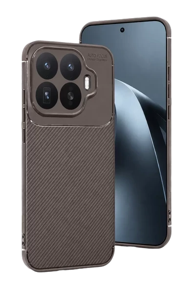 Newface Xiaomi Mi 17T Auto Focus Karbon Kapak - Gri ürün görseli 1