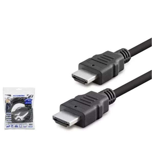 HADRON HDX2005  3M  HDMI (M) TO HDMI (M) KABLO PVC  SİYAH ürün görseli 1