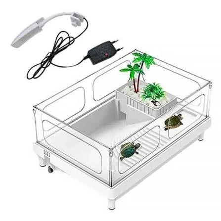 Sobo Plastik Kaplumbağa Bahçesi Lambalı 38x27x18cm ürün görseli 1