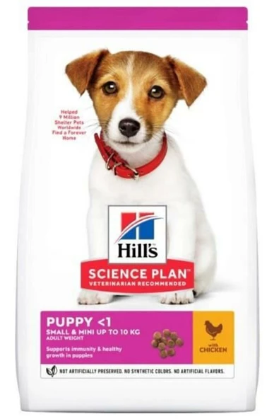 HİLLS SMALL&MİNİ TAVUK ETLİ YAVRU KÖPEK MAMASI 1,5KG ürün görseli 1