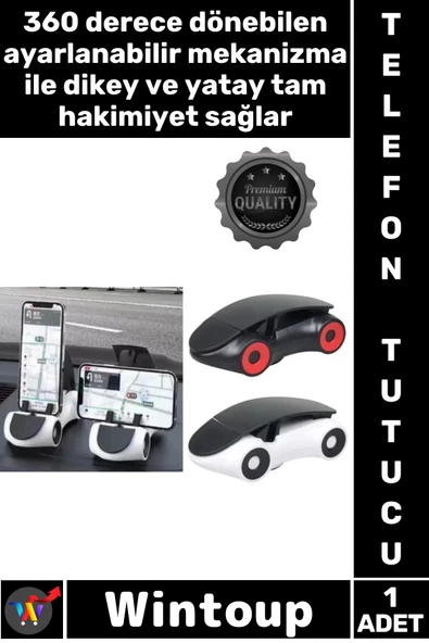 #TelefonTutucu Navigasyon Standı Akıllı Tutacak Araba Tasarımlı Araç İçi 360 Derece Telefon Tutucu ürün görseli 1