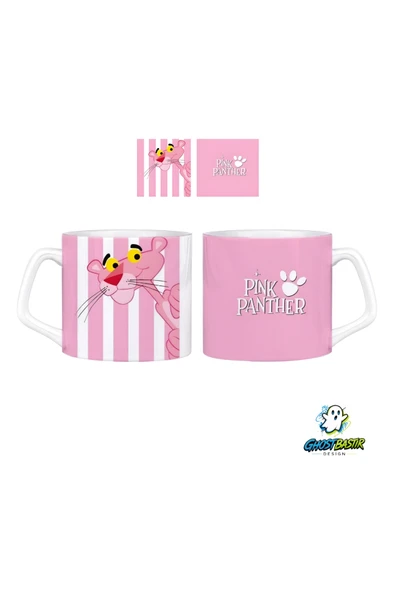 Pembe Panter Kupa Bardak | Tek Adet 0803 ürün görseli 1