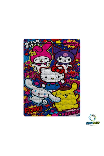 Hello Kitty 99 Parça Ayaklı Puzzle – Dekoratif Çocuk Yapbozu 0217 ürün görseli 1
