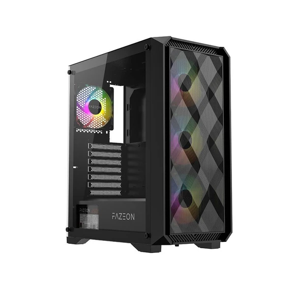 FAZEON F4 650W 80PLUS BRONZE Mesh 4x120mm ARGB Fanlı ATX Bilgisayar Kasası ürün görseli 1