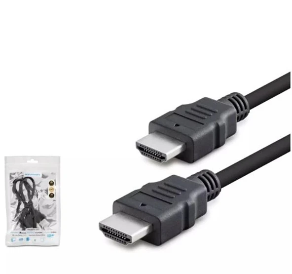 HADRON HDX2027 HDMI (M) TO HDMI (M) KABLO PVC 50CM SİYAH ürün görseli 1
