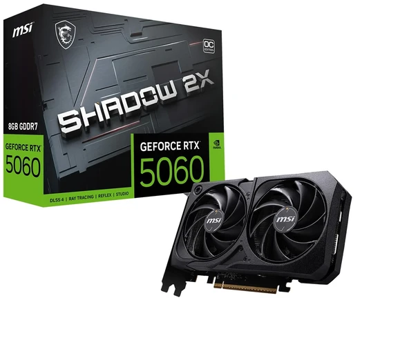 MSI VGA GEFORCE RTX 5060 8G SHADOW 2X OC ürün görseli 1