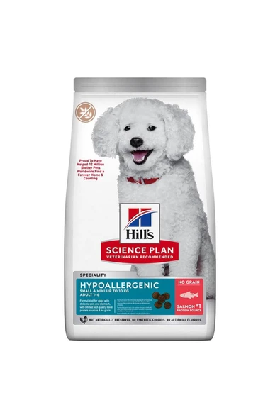 HİLLS SMALL&MİNİ HYPOALLERGENİC SOMONLU KÖPEK MAMASI 1,5KG ürün görseli 1