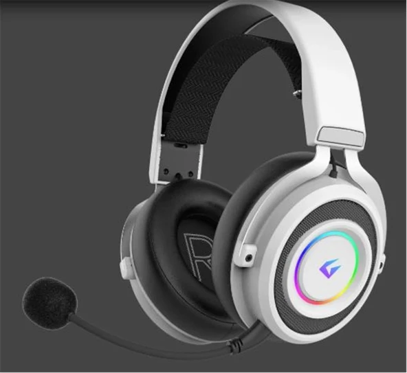 Gameagle GE2010 Step Hunter S1 RGB  Kablosuz Mikrofonlu Oyuncu Kulaklığı Beyaz ürün görseli 1