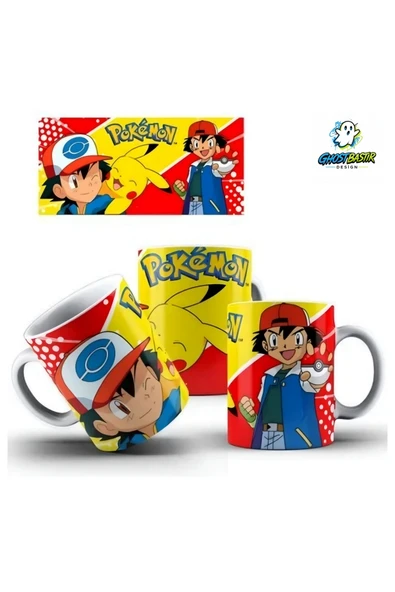 Pokemon Pikachu Kupa Bardak | Tek Adet K0371 ürün görseli 1