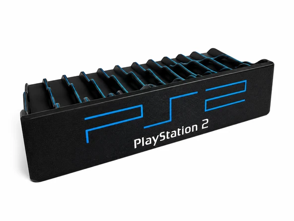 ?? PS2 Oyun Kutusu Düzenleyici Stand | PS2 CD Kutusu Organizer | Oyun Arşiv Standı | Masaüstü ürün görseli 1
