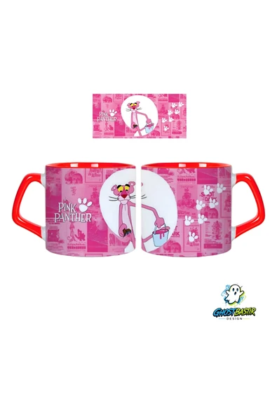 Pembe Panter Kupa Bardak | Tek Adet 0807 ürün görseli 1