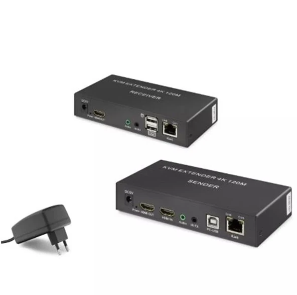 Hadron Hdx1306 120M  Hdmi Kvm 1080p Full HD Extender Siyah ürün görseli 1