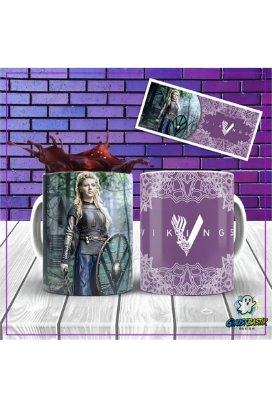 Vikingler Kupa Bardak | Tek Adet K0449 ürün görseli 1