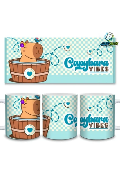 Capybara Kupa Bardak | Tek Adet K0183 ürün görseli 1