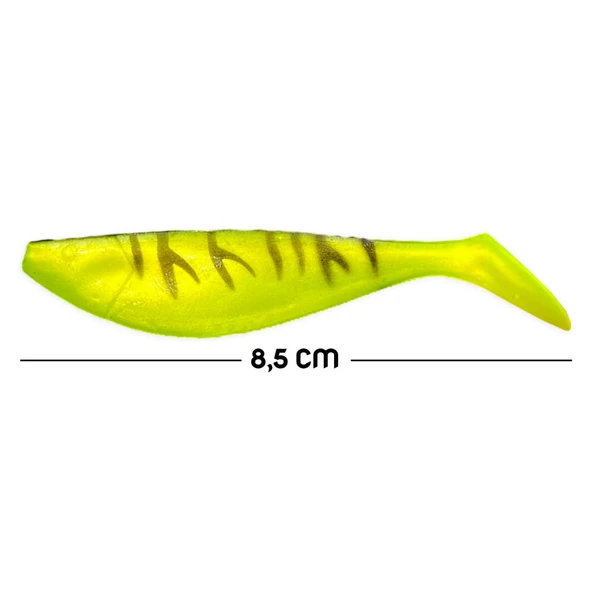 Silikon Balık Yem - Savex - 8,5cm - Fluo Green (642-3018) ürün görseli 1