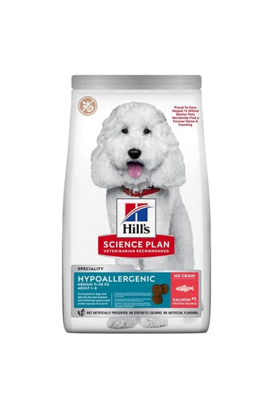 HİLLS MEDİUM HYPOALLERGENİC SOMONLU KÖPEK MAMASI 10+2KG ürün görseli 1