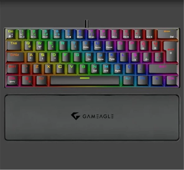 Gameagle GE2020 Helıos RGB Kablolu Tr Layout Mekanik Siyah Oyuncu Klavyesi ürün görseli 1