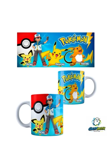 Pokemon Pikachu Kupa Bardak | Tek Adet K0369 ürün görseli 1