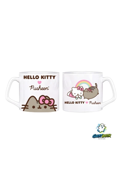 Hello Kitty ve Pusheen Kupa Bardak | Tek Adet 0784 ürün görseli 1