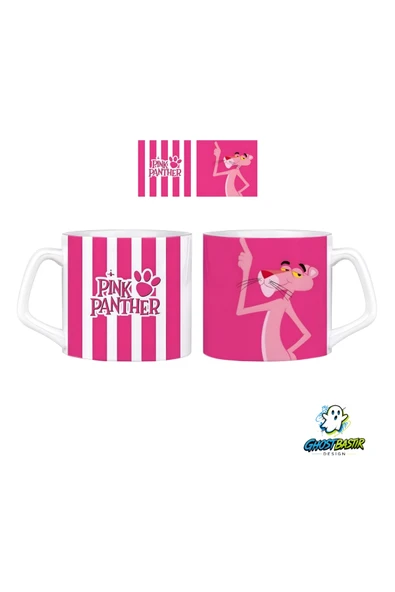 Pembe Panter Kupa Bardak | Tek Adet 0804 ürün görseli 1